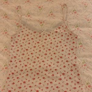 brandy melville lace floral tank